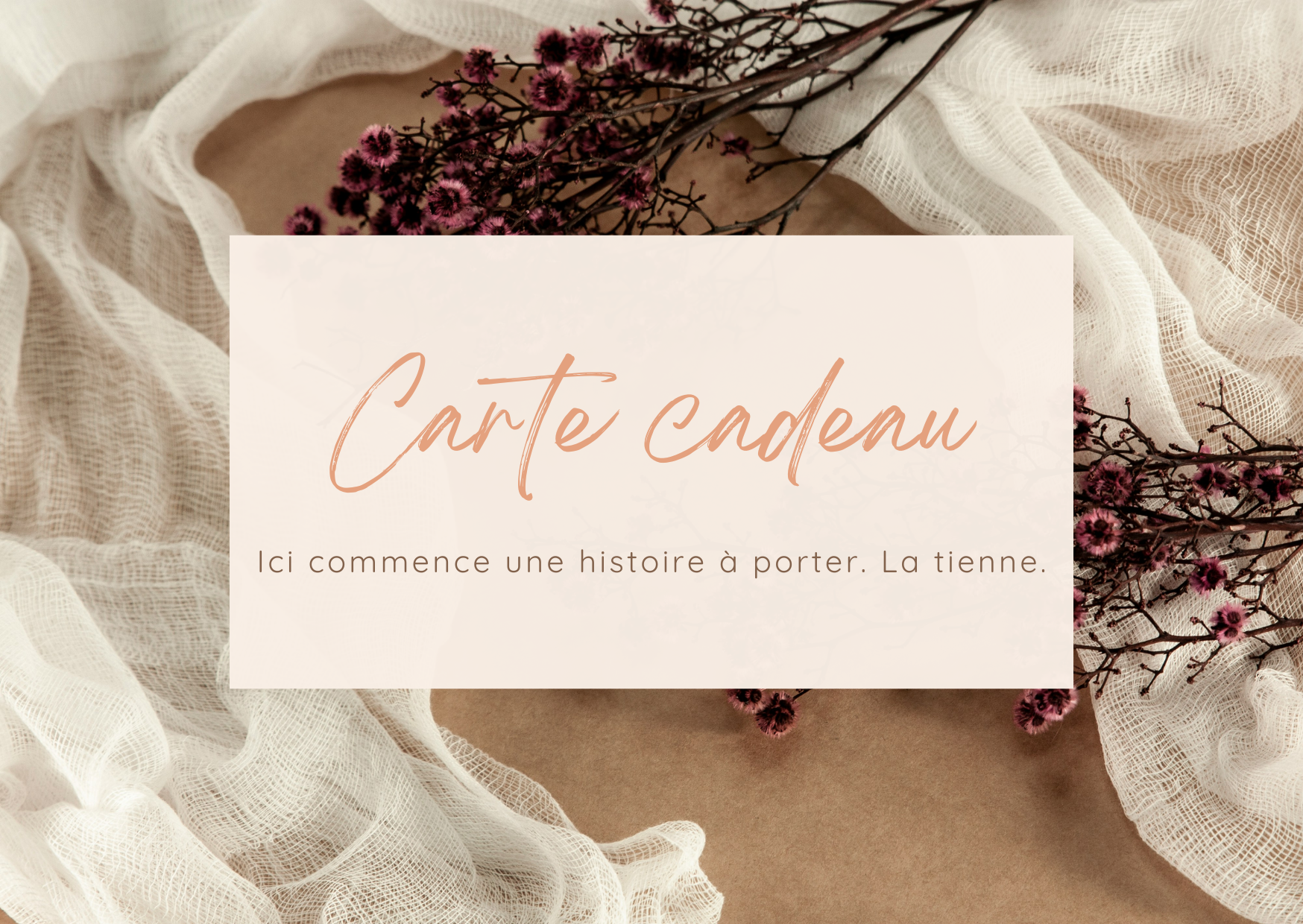 Carte Cadeau Atelier F.B.C